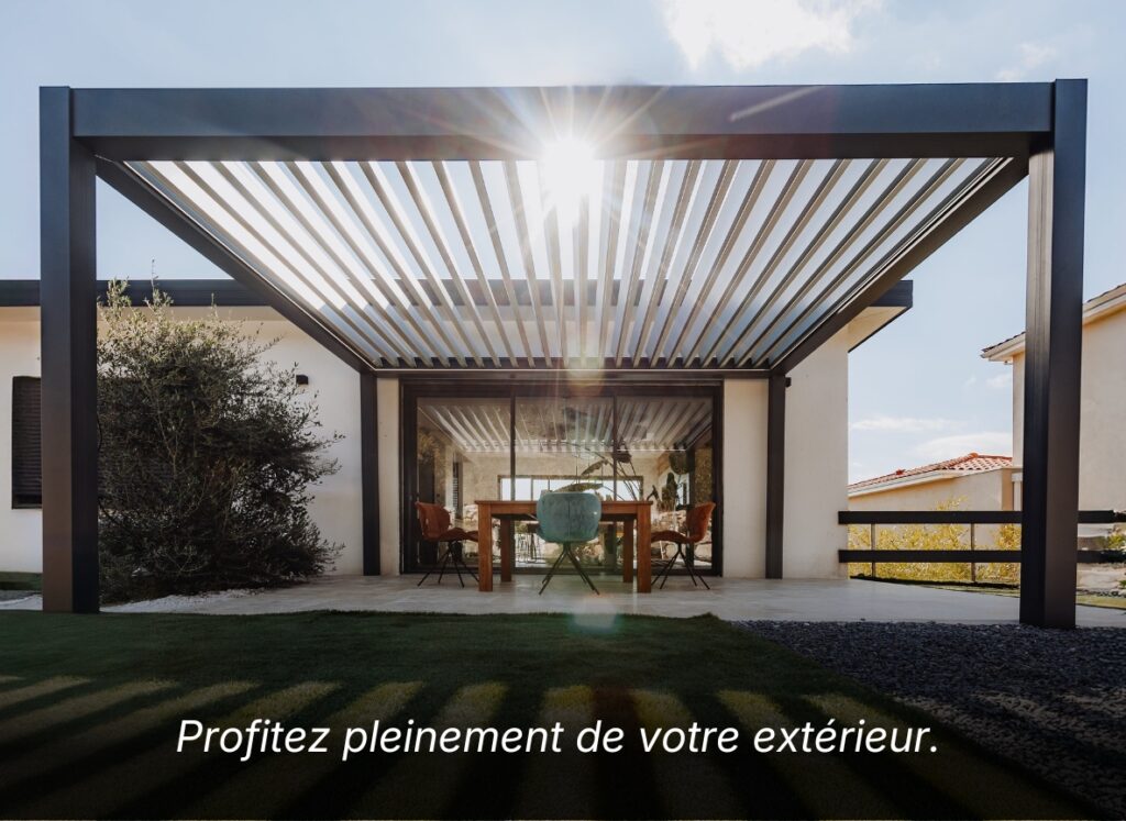 pergola bioclimatique aluminium motorisée