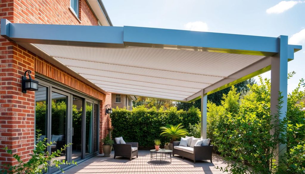 pergola bioclimatique adossée